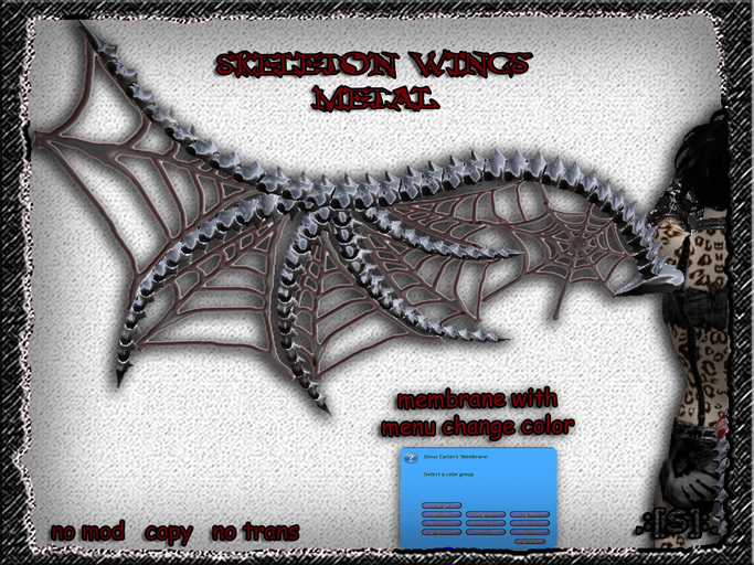 .:[S]:. Skeleton wings Metal (box)