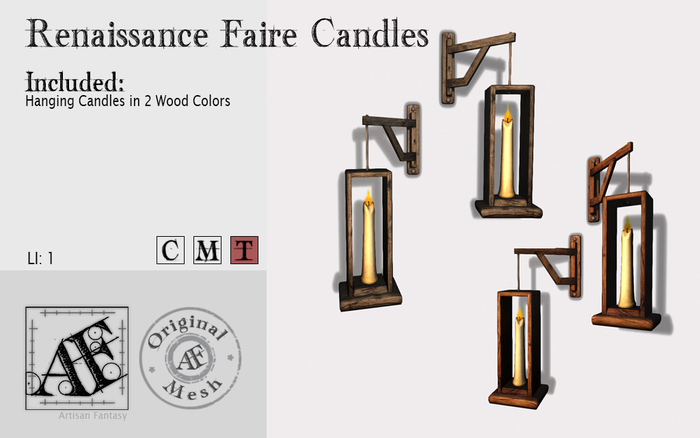 *AF* Renaissance Faire Candles