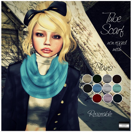 Tube Scarf 'plains' (mesh) - even.flow