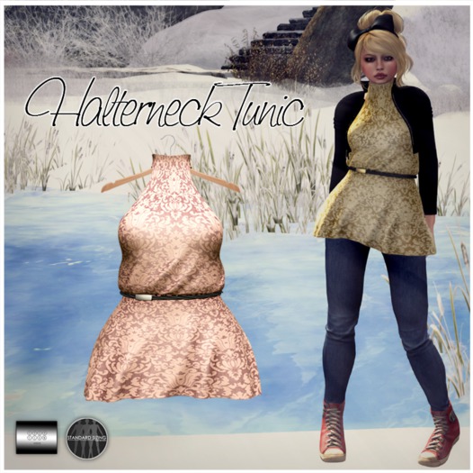 even.flow - Halterneck Tunic 'pink' (Wear to unpack)