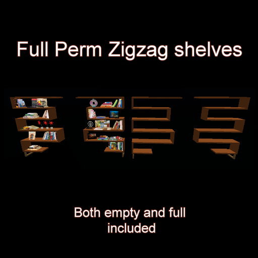 BGC Zigzag Bookshelf Set(boxed) full perm 