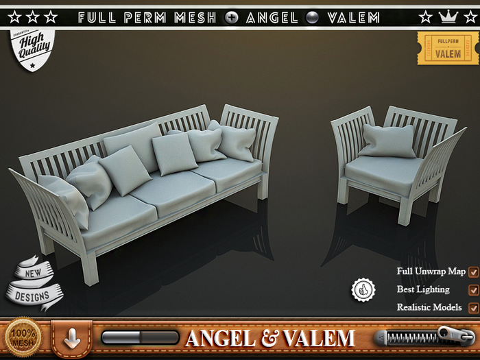 . :: VALEM ::. Fullperm Sofa Set # 1119