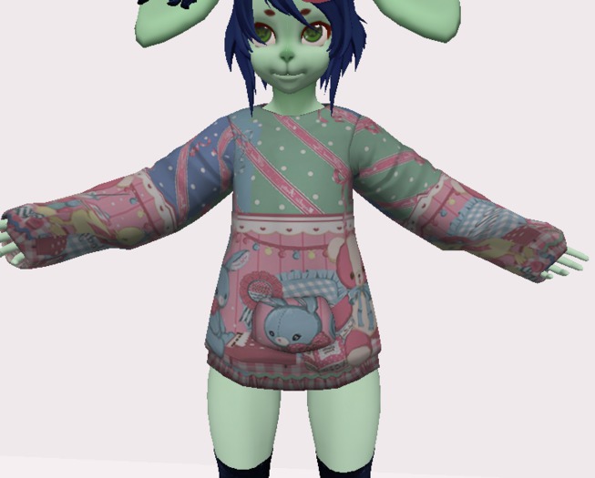 Kawaii baggy hoodie mod