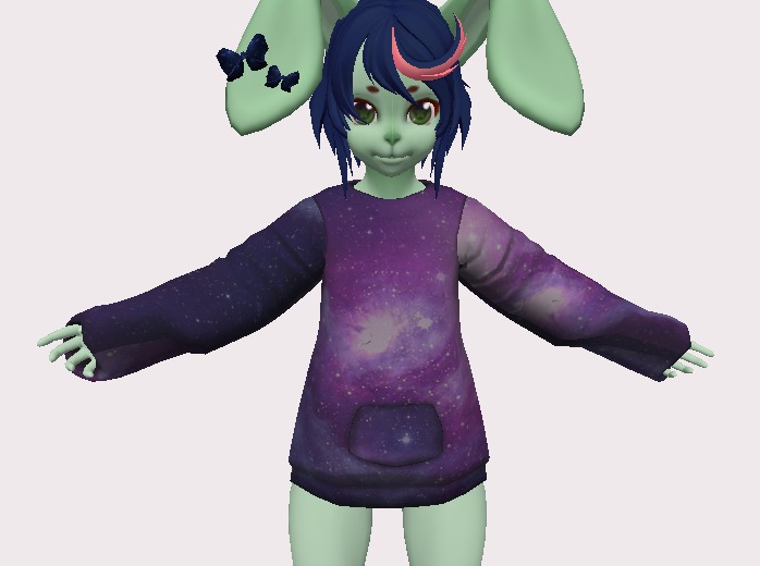 Galaxy print baggy hoodie