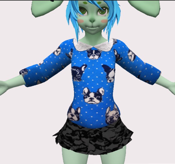 Dog blouse for .::KC::. kemono long sleeved shirt