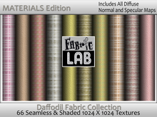 Materials Edition - Fabric Lab ME Daffodil Fabric Texture Collection - ME Includes Normals and Specular Maps