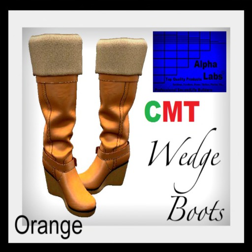 <AL> Wedge Boots Orange [Box]