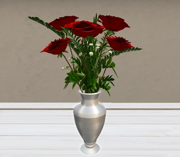 Rose Arrangement Red 12 Mesh