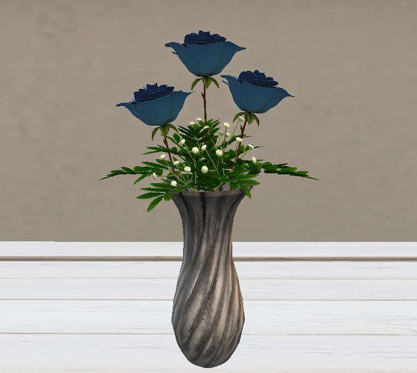 Rose Arrangement Blue 13 Mesh