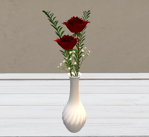 Rose Arrangement 14 Red Mesh