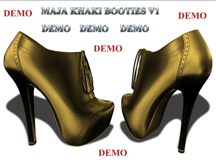 [L-T-R] DEMO Maja Khaki  Booties  V1-V2