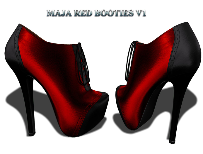 [L-T-R] Maja Red  Booties  V1-V2