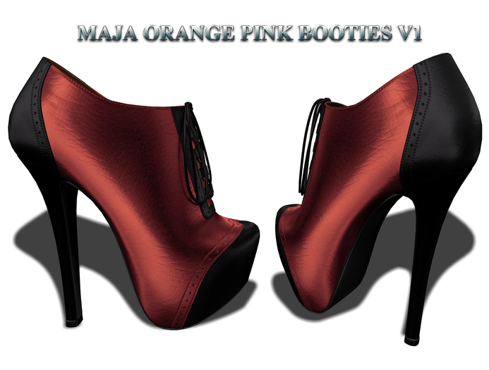 [L-T-R] Maja Orange Pink  Booties V1-V2