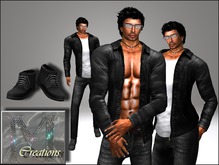 M-Creations *MESH & FITMESH* Outfit Phil Black (BOXED)