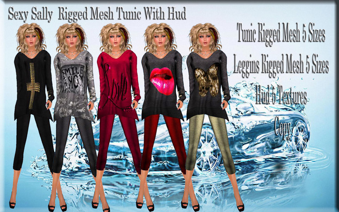 LSR - Sexy Sally  Rigged Mesh Tunic With Hud