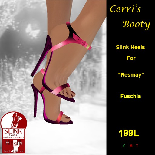 Cerri's Resmay Slink Heels Fuschia