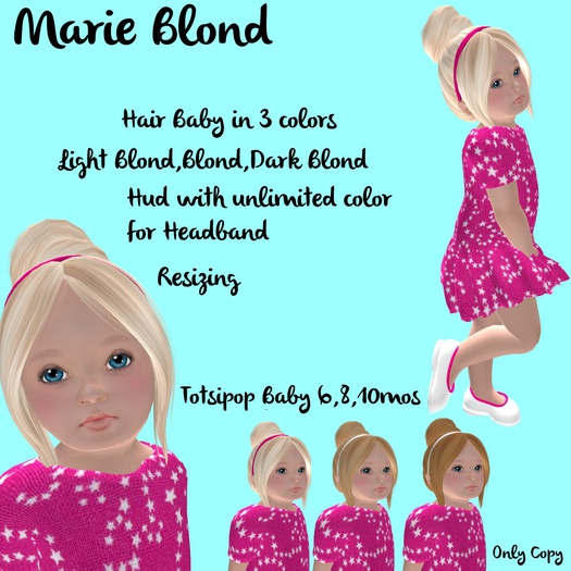 Totsipop Hair Marie Blond Demo