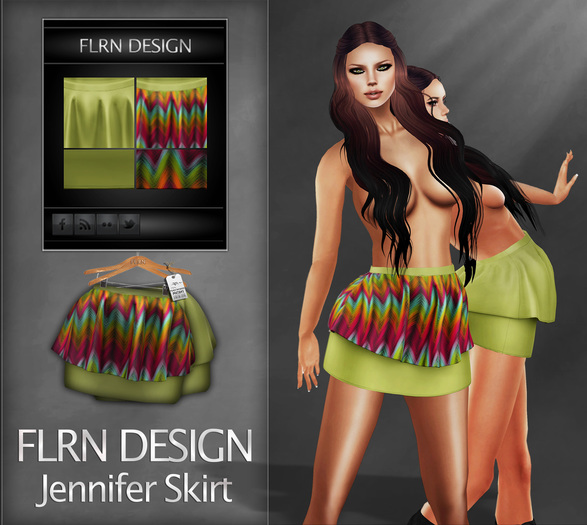 Jennifer Skirt Green