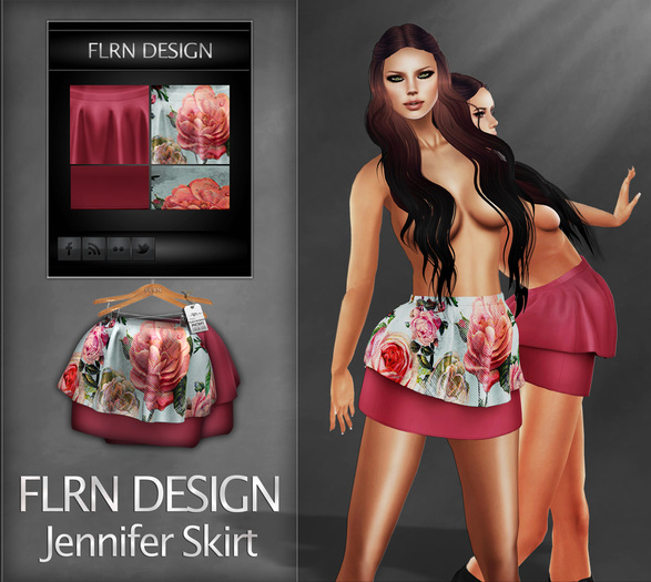 Jennifer Skirt Roses