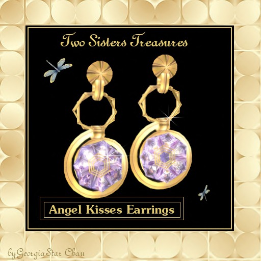 Angel Kisses Dangle Earrings.