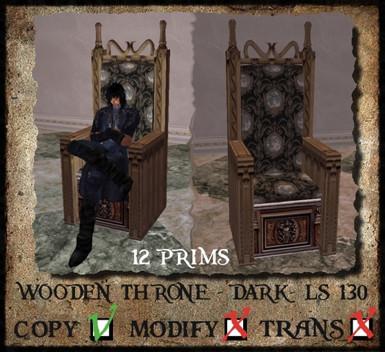 Lamor - Box Wooden Throne Dark