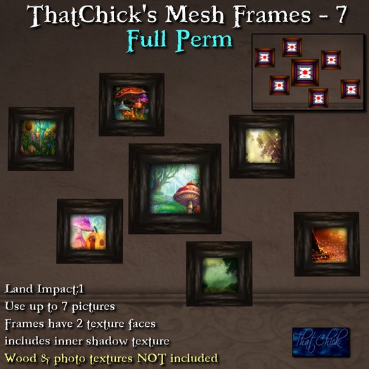Second Life Marketplace - ~tc~ MESH Frames - 7 [CMT]
