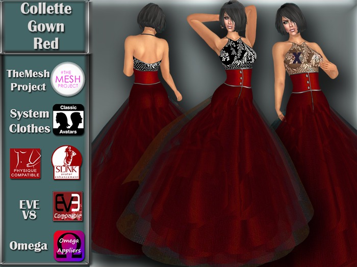 [TKS] Basics - Collette Gown Red