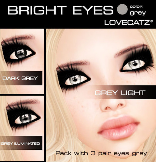 .:LoveCatz:. eyes 2nd generation bright - grey