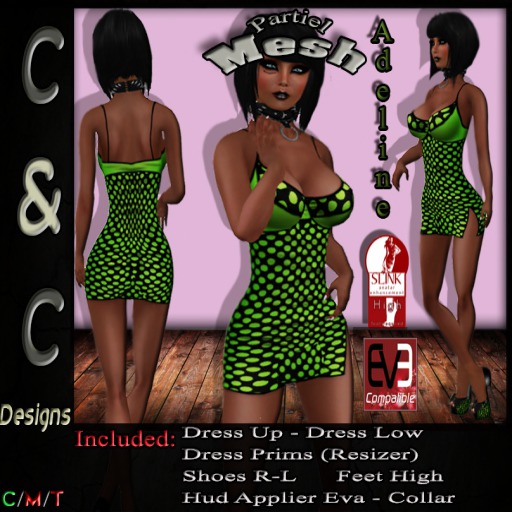 C&C Mesh Adeline (Green) (Only Mesh Demo)