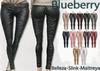 Blueberry ross leather pants