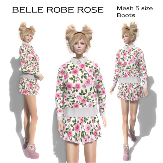 043 BELLE ROBE ROSE BOX