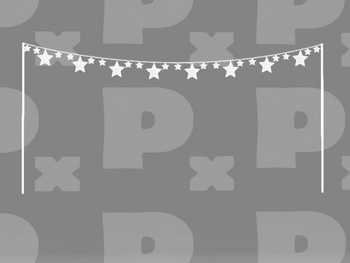 Tintable Hanging Star Line