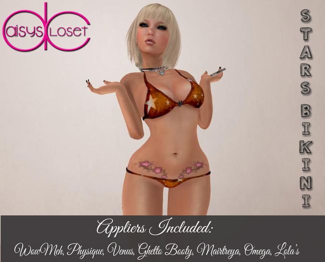 *DC - Stars Bikini Red Boxed*