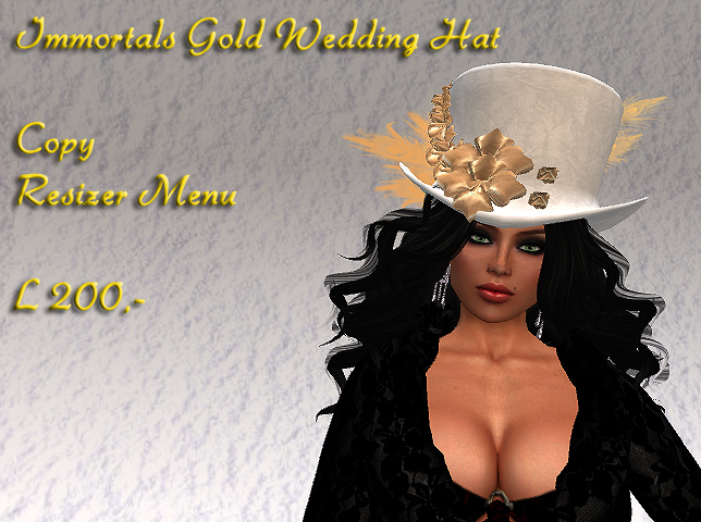 IMMORTALS FS  GOLD WEDDING TOP HAT