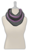 !Rebel Hope - Mesh Snood Scarf Striped Pink
