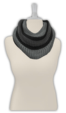 !Rebel Hope - Mesh Snood Scarf Striped Black