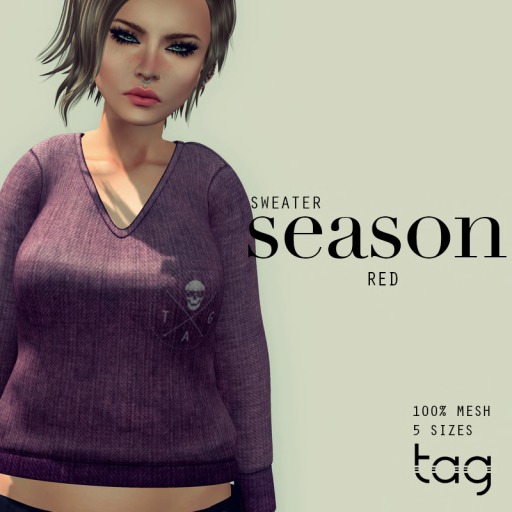 tag. sweater season [red]