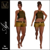 JCD Aja Bronze Tank & Shorts