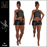 JCD Aja Black Tank & Shorts