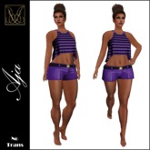 JCD Aja Purple Tank & Shorts