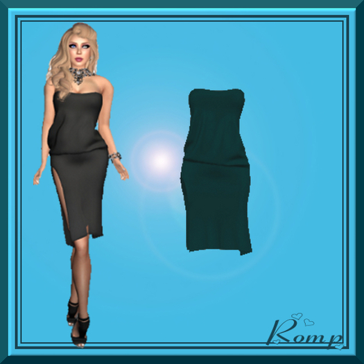 Romp Leather Dress Green