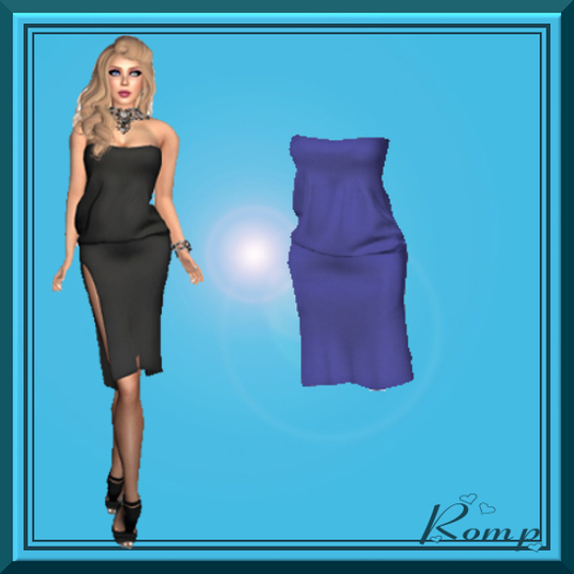 Romp Leather Dress Black