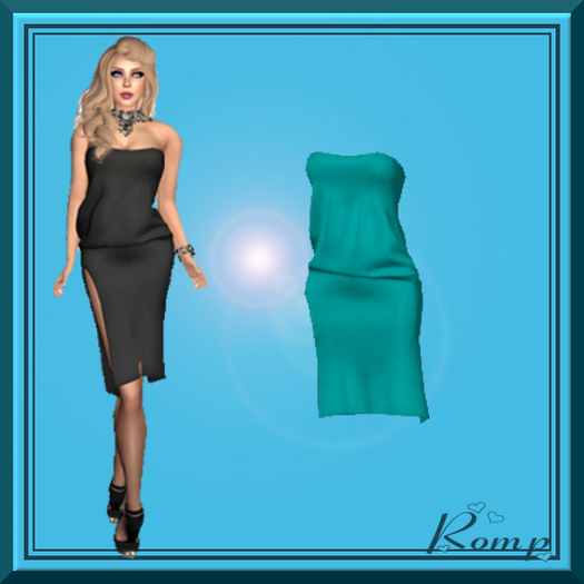 Romp Leather Dress Green