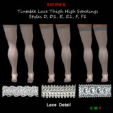 Tintable Lace Thigh Highs Fat Pack 2