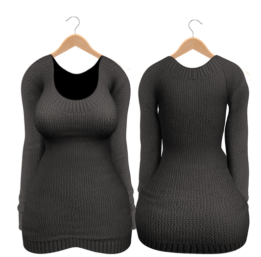 Bueno - Ella-Sweater Dress Dark Gray