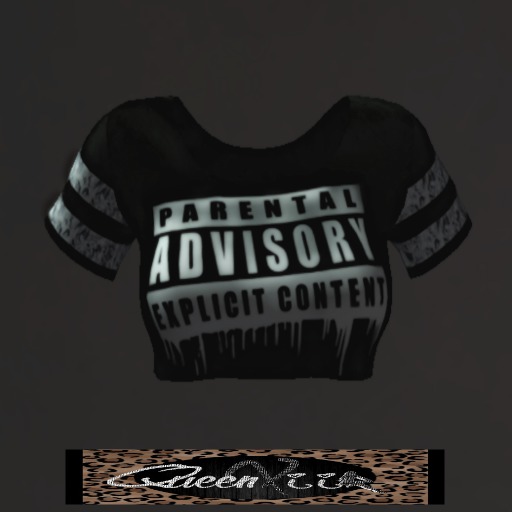 [QXii] ParentalAdvisory Crop T-shirt Bag