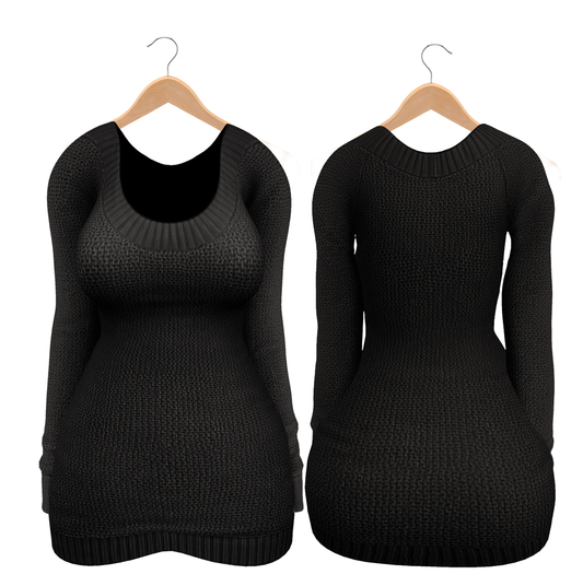 Bueno - Ella-Sweater Dress Black
