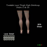Tintable Lace Thigh Highs Styles C & C1