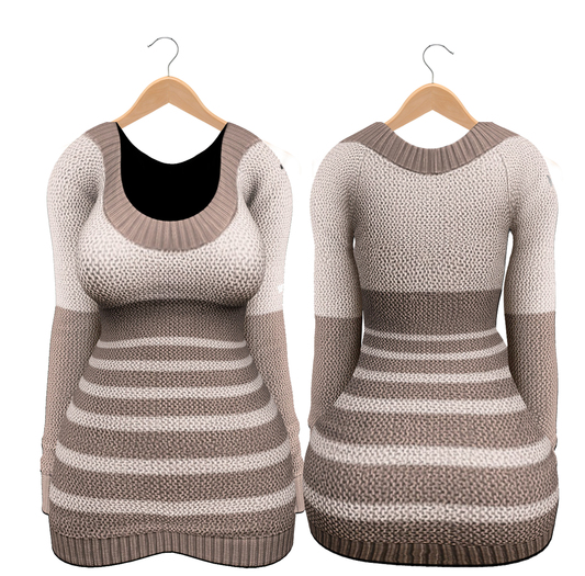 Bueno - Ella-Sweater Dress Latte