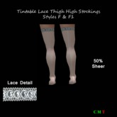 Tintable Lace Thigh Highs Styles F & F1